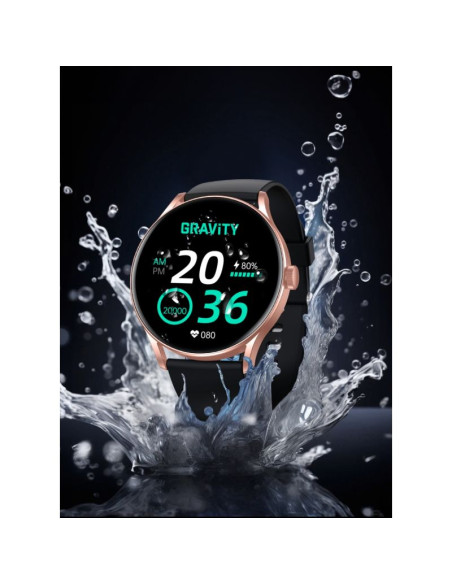 Smartwatch gravity czarno różowy gt2-2 pro