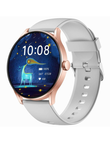 Smartwatch gravity szaro różowy gt2-3 pro