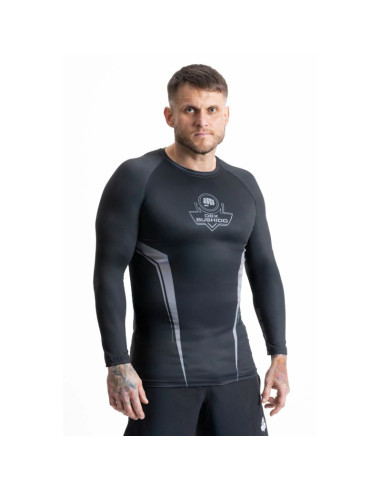 Rashguard szary długi rękaw logo dbx bushido