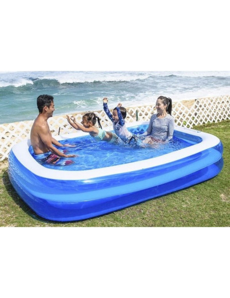 Basen dmuchany rodzinny prostokątny 262x175x50cm 51258