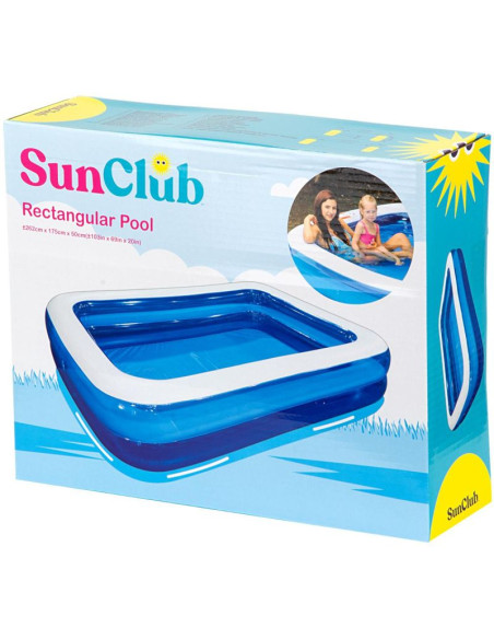 Basen dmuchany rodzinny prostokątny 262x175x50cm 51258