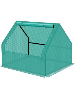 Szklarnia tunel ogrodowy zielony mini 124x94x94cm