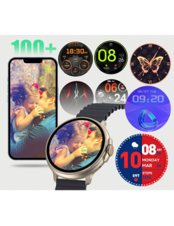 Smartwatch damski rubicon rncf15 tytan/light latte smarub260 2