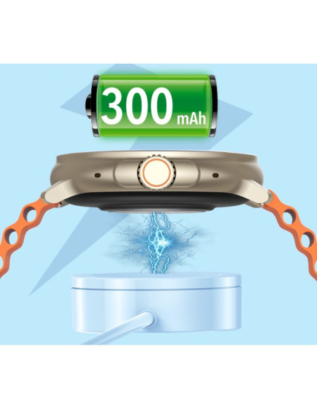 Smartwatch rubicon rncf15 tytan/black smarub259