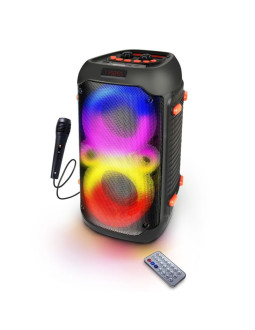 Esperanza głośnik bt fm led rgb karaoke singer ep156