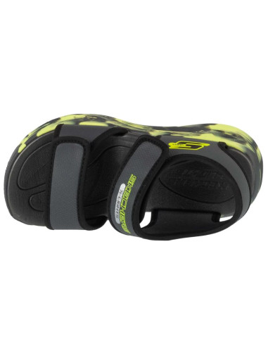 Skechers s-lights: sola glow sandal - fusion brights 407032l-ccbk szare 28