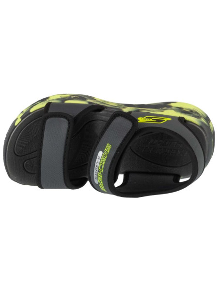 Skechers s-lights: sola glow sandal - fusion brights 407032l-ccbk szare 28