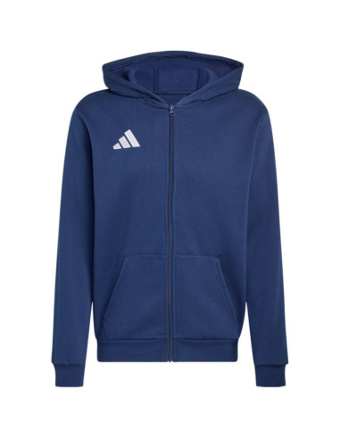 Bluza dla dzieci adidas entrada 26 full zip hoody granatowa kh1784