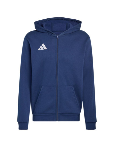 Bluza dla dzieci adidas entrada 26 full zip hoody granatowa kh1784
