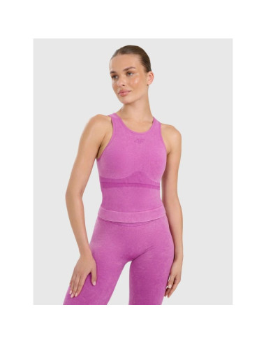 Top do jogi i pilatesu slim szybkoschnący damski 4f 4fwaw25tfslf578-54a