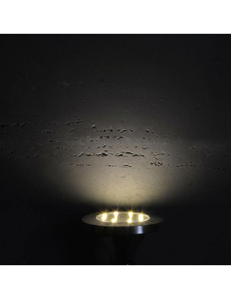 Lampa solarna 8 led smd do wbicia w podłoże kpl.12szt