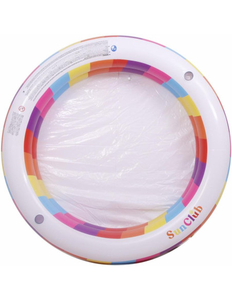 Basen dziecięcy 2- pierścieniowy tęcza 187x42.5cm 51457