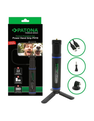 Patona premium grip power hand ph10 z wbudowanym powerbankiem