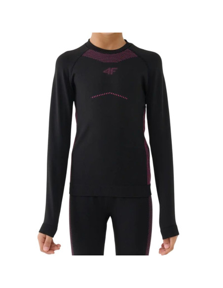 Bielizna bezszwowa dla dziewczynki 4f f250 głęboka czerń 4fjwaw25useaf250 20s