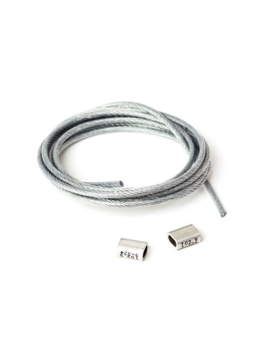 Linka stalowa prosharp z zaciskami