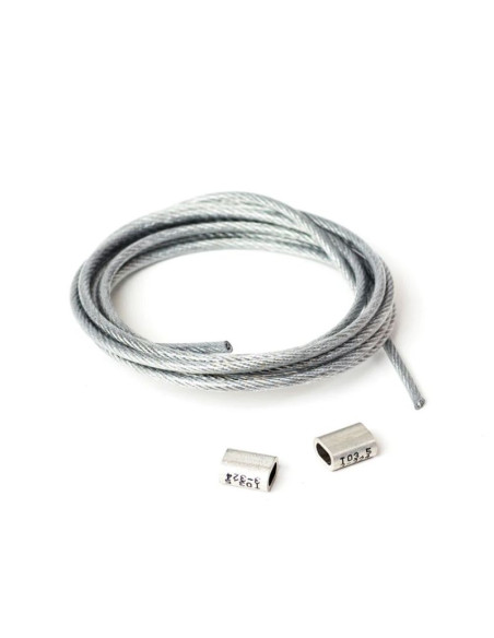 Linka stalowa prosharp z zaciskami