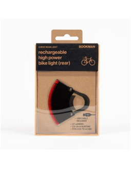 Lampka rowerowa bookman curve rear light 37lm 2