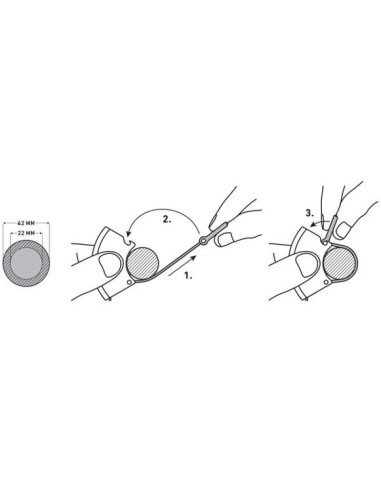 Lampka rowerowa bookman curve front light 220lm