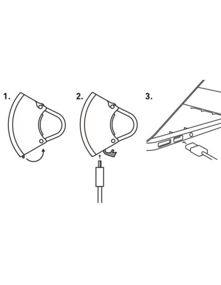 Lampka rowerowa bookman curve front light 220lm