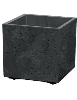 Doniczka sierra square beton effect 39x39 antracyt