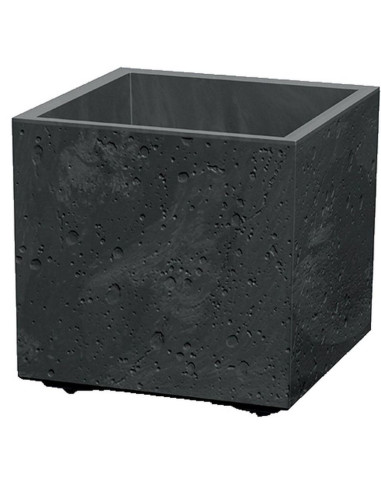 Doniczka sierra square beton effect 39x39 antracyt