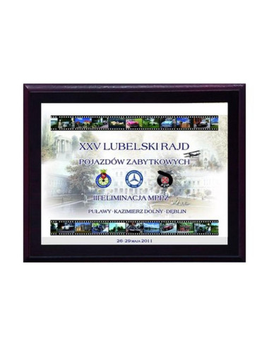 Dyplom z tworzywa sztucznego-z laminatem colour touch