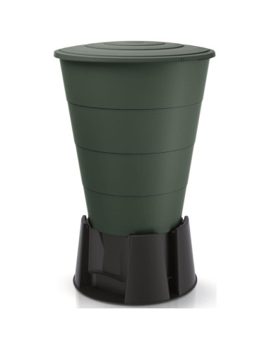 Zbiornik pojemnik na wodę deszczówkę smooth 210l zielony leśny