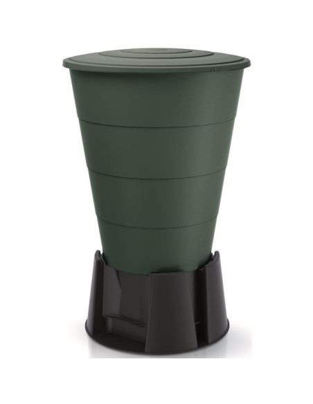 Zbiornik pojemnik na wodę deszczówkę smooth 210l zielony leśny