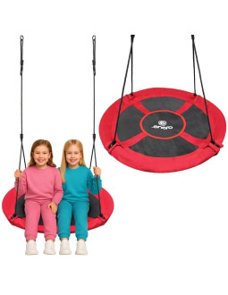 Huśtawka ogrodowa bocianie gniazdo 110cm xxxl czerwona