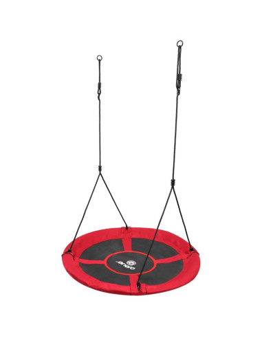 Huśtawka ogrodowa bocianie gniazdo 110cm xxxl czerwona