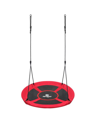 Huśtawka ogrodowa bocianie gniazdo 110cm xxxl czerwona