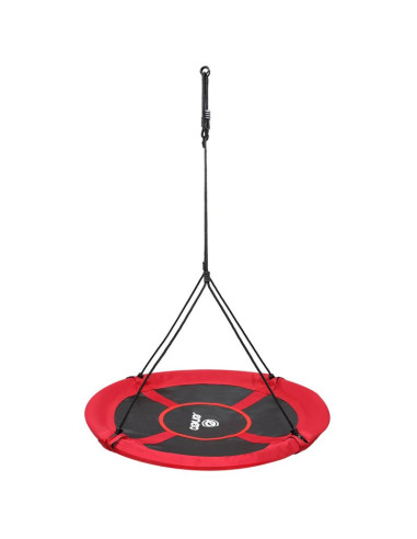 Huśtawka ogrodowa bocianie gniazdo 110cm xxxl czerwona