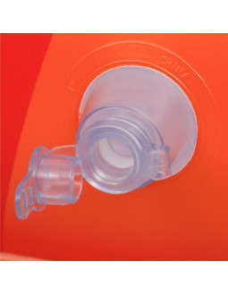 Basen dmuchany rodzinny prostokątny 2- pierścieniowy tęcza 195x140x47cm 51470 2