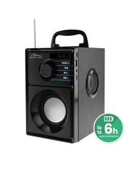 Media-tech głośnik bezprzewodowy boombox silver 15w mrs mt3179