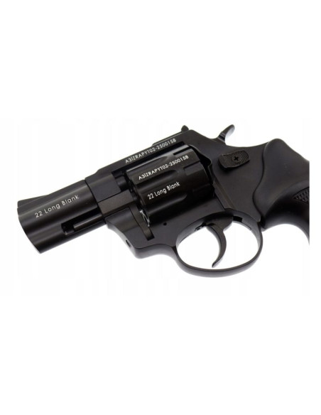 Rewolwer hukowy alarmowo sygnałowy zoraki r1-k6l bas lufa 2,5" kal. .22 long blank czarny (r1256bmp-bas)