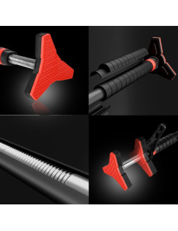 Drążek rozporowy do podciągania hms dd401 z poziomicą szerokość 98-133 cm 2