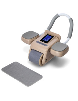 Automatyczne koło do ćwiczeń mięśni brzucha ka08 z wyświetlaczem lcd i ładowaniem hms