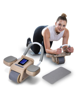 Automatyczne koło do ćwiczeń mięśni brzucha ka08 z wyświetlaczem lcd i ładowaniem hms 2