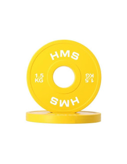 Talerz olimpijski bumper 2x1.5kg żółty hms cbrs15 2