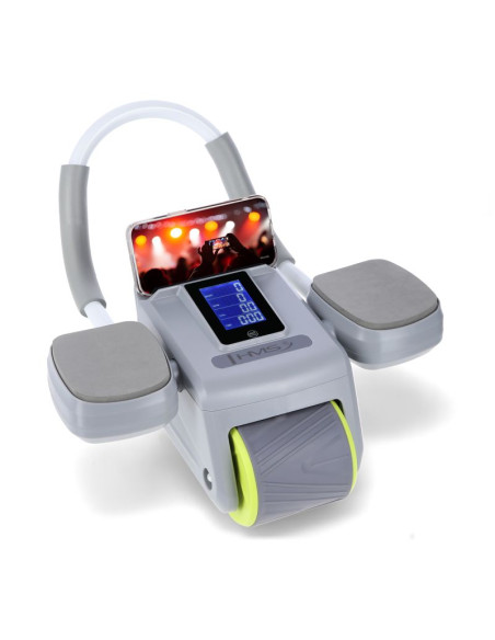 Ka08 gray abs automatyczne koło do ćwiczeń mięśni brzucha z wyświetlaczem lcd i ładowaniem hms