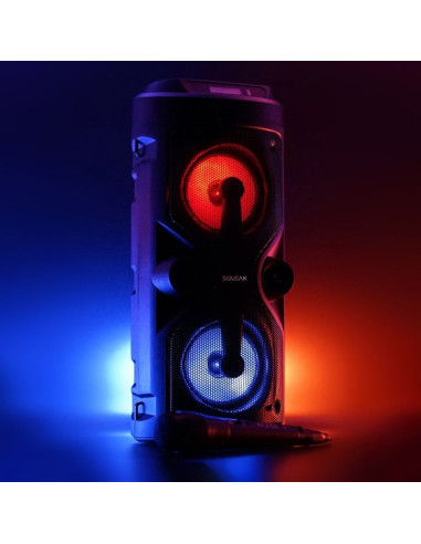 Squeak głośnik karaoke harmony bluetooth 5.0, radio fm, microsd, aux, usb sq1004