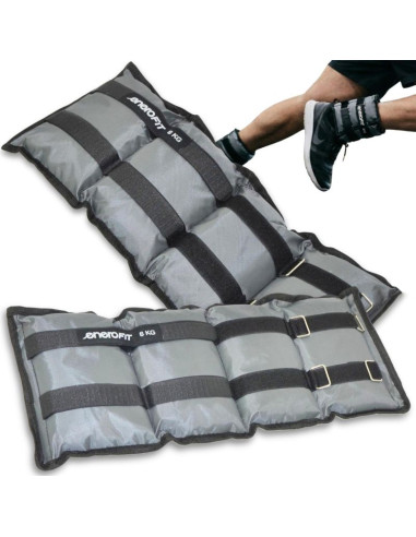 Obciążenie na przeguby szare 12kg (2x6kg) enero fit