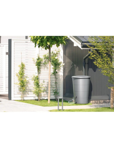 Zbiornik pojemnik na wodę deszczówkę smooth 200l smooth gray