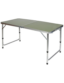 Stolik turystyczny składany kempingowy 120x60x70/62/55cm zielony 2