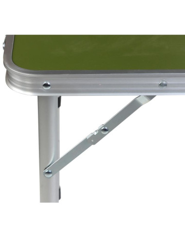 Stolik turystyczny składany kempingowy 120x60x70/62/55cm zielony