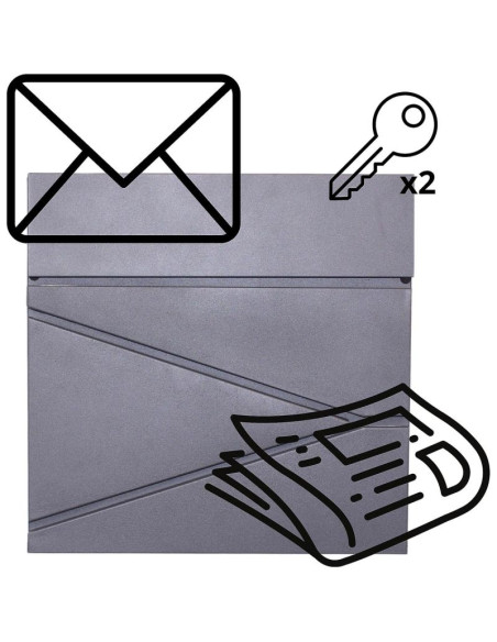 Skrzynka na listy 37x37x10.5cm 1067551 saska garden