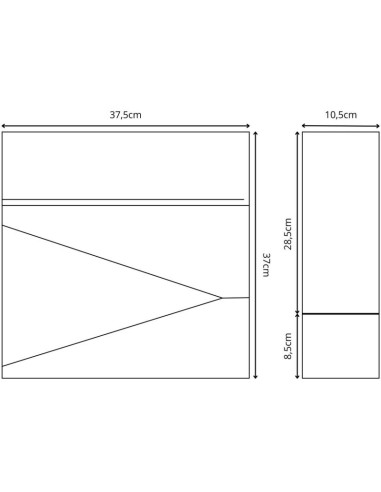 Skrzynka na listy 37x37x10.5cm 1067551 saska garden