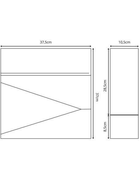 Skrzynka na listy 37x37x10.5cm 1067551 saska garden