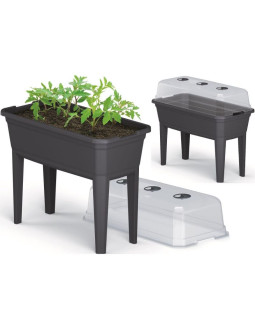 Szklarnia stojąca rozsadnik respana set ecoline 74,6x77,7x36,8cm antracyt