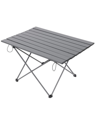 Stolik turystyczny składany 68x46x40cm alumnium szary w pokrowcu